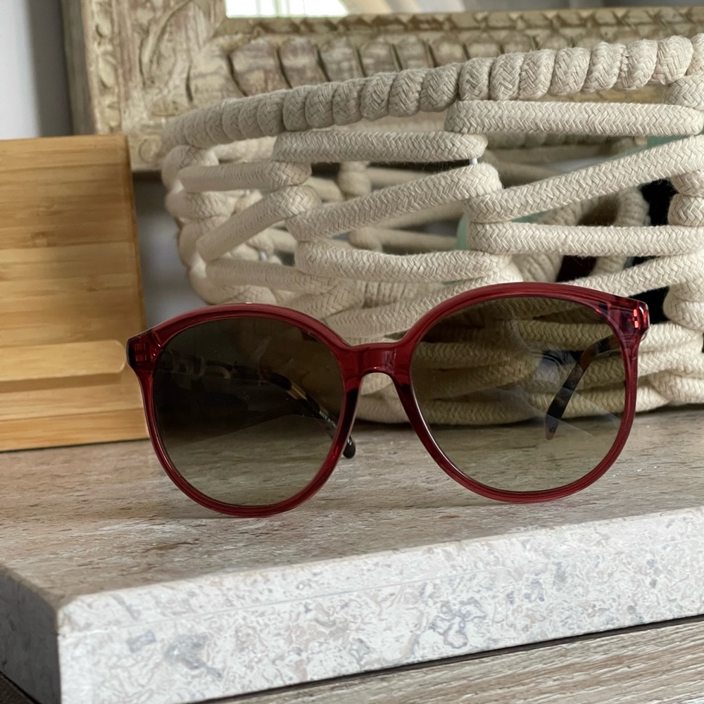 Givenchy Round Ladies Sunglasses maroon gv 7107/s - Picture 4 of 6